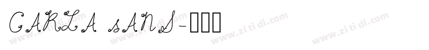 CARLA sANS字体转换